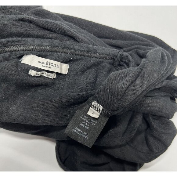 Isabel Marant Etoile Zewel Short Sleeve Logo T-Shirt in Black - Picture 4 of 4